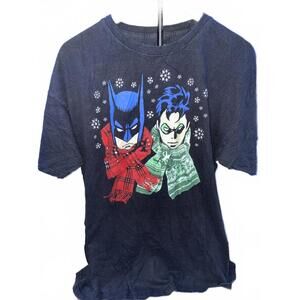 DC Comics Batman and Robin T Shirt‎  MENS SIZE XLARGE BLACK